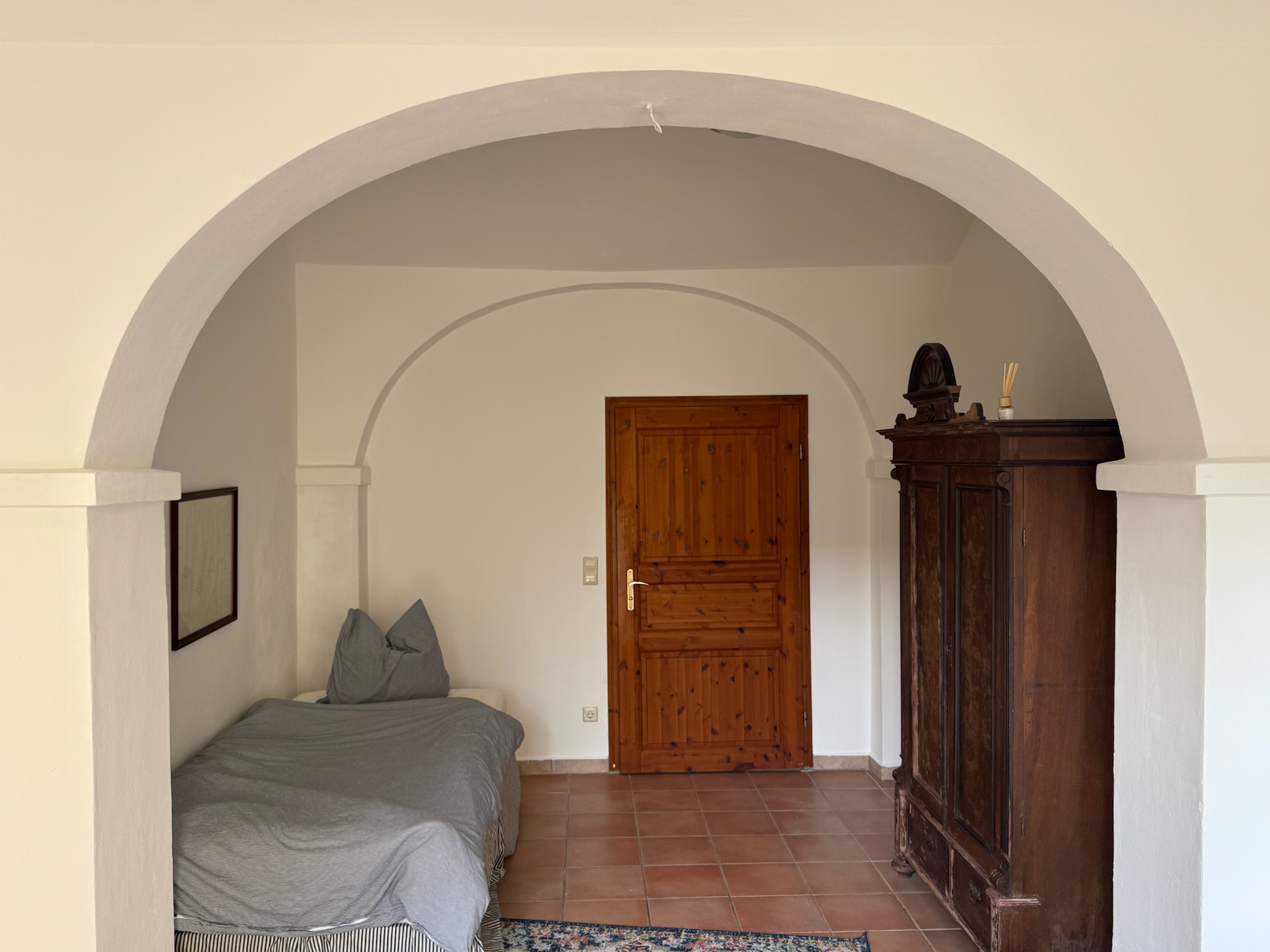 Dark double room