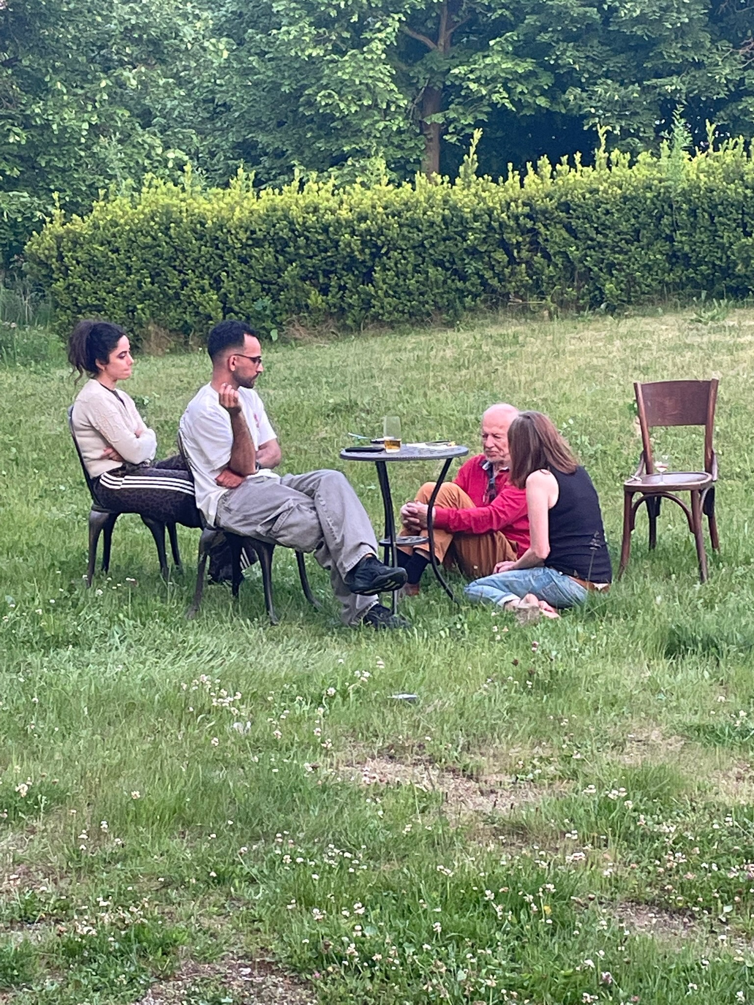 Garden conversation